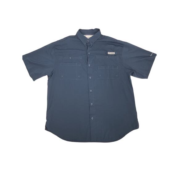 Columbia Adult men's UPF performance blue Size large Fishing Outdoors - Picture 1 of 9